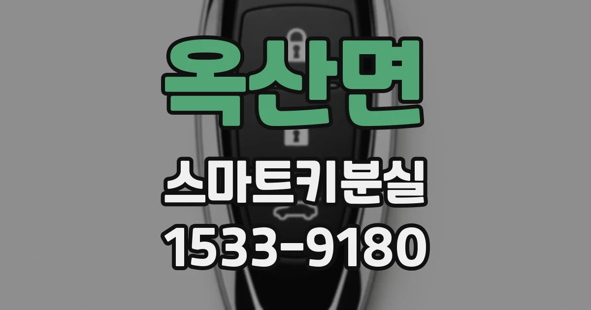 옥산면 스마트키분실
