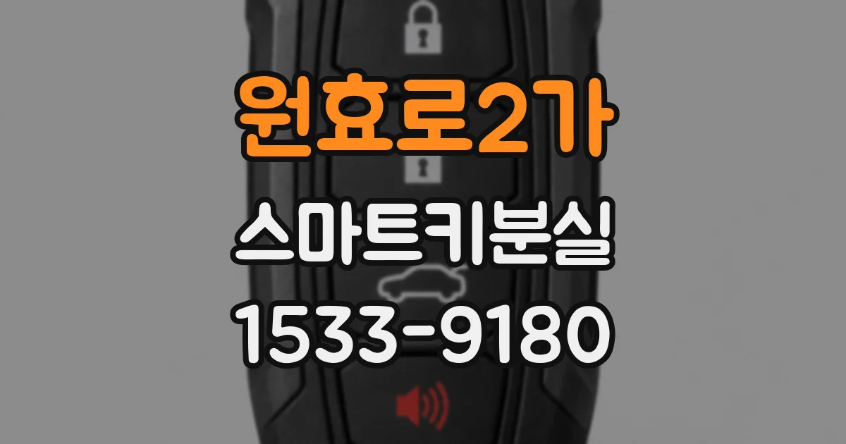 원효로2가 스마트키분실