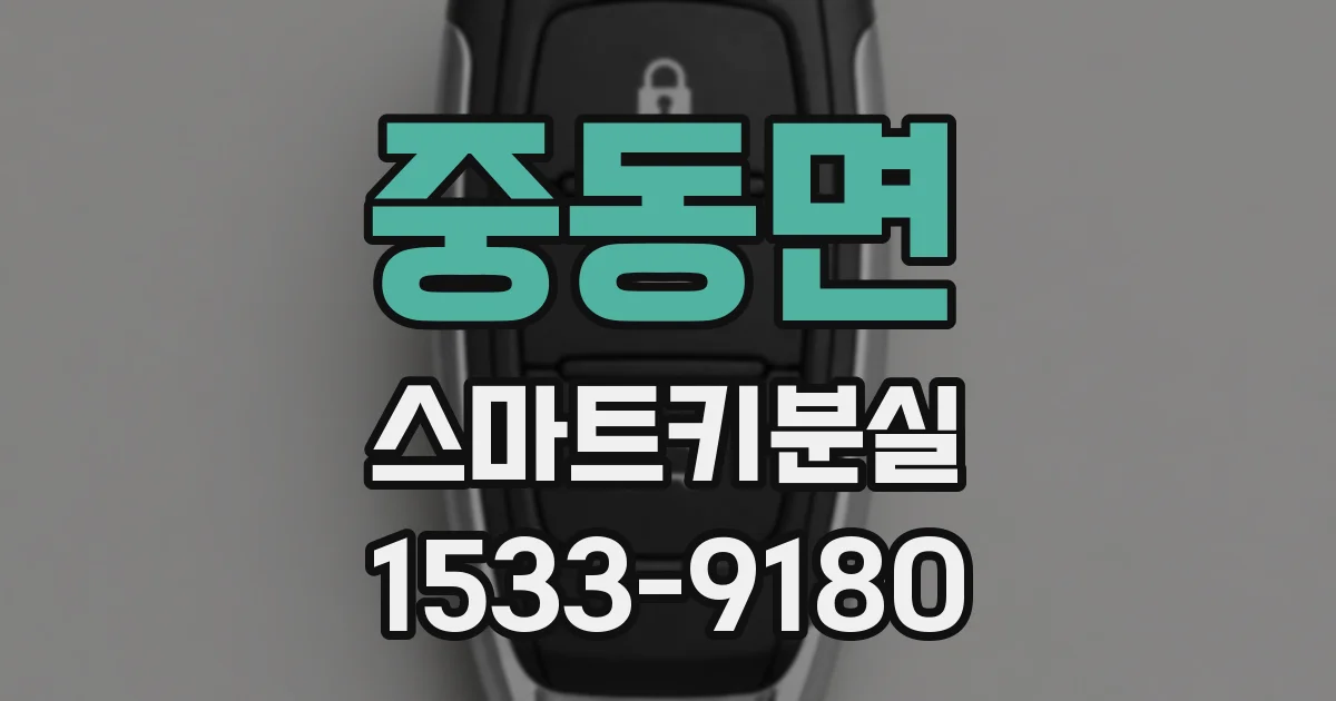 중동면 스마트키분실