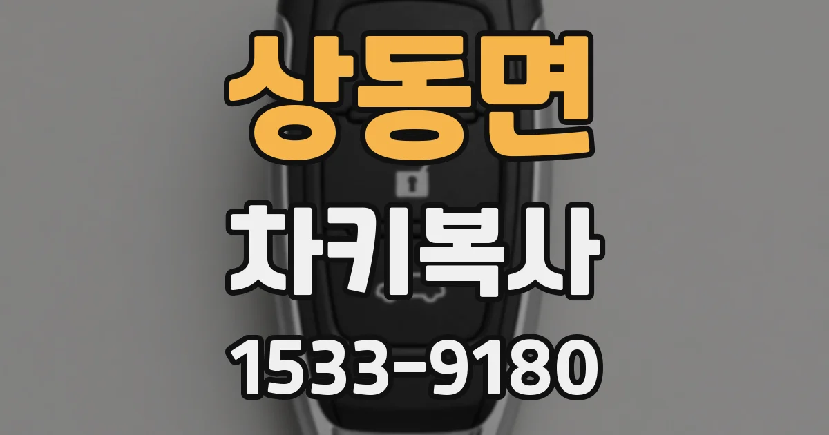 상동면 차키복사