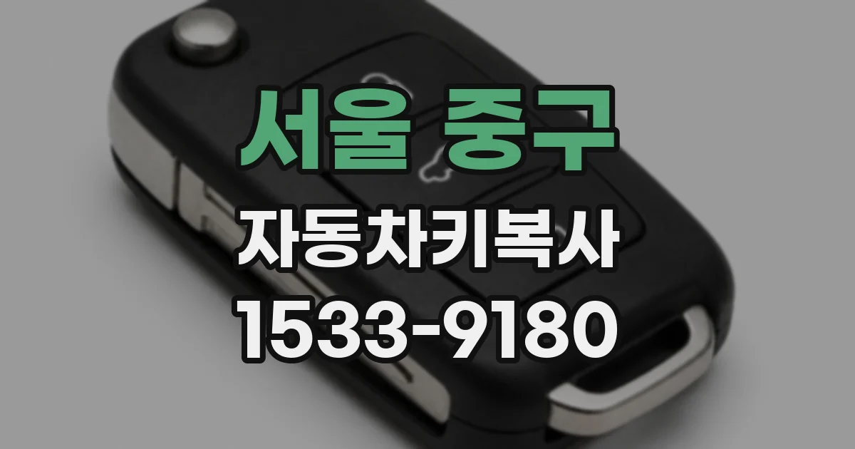 서울 중구 자동차키복사