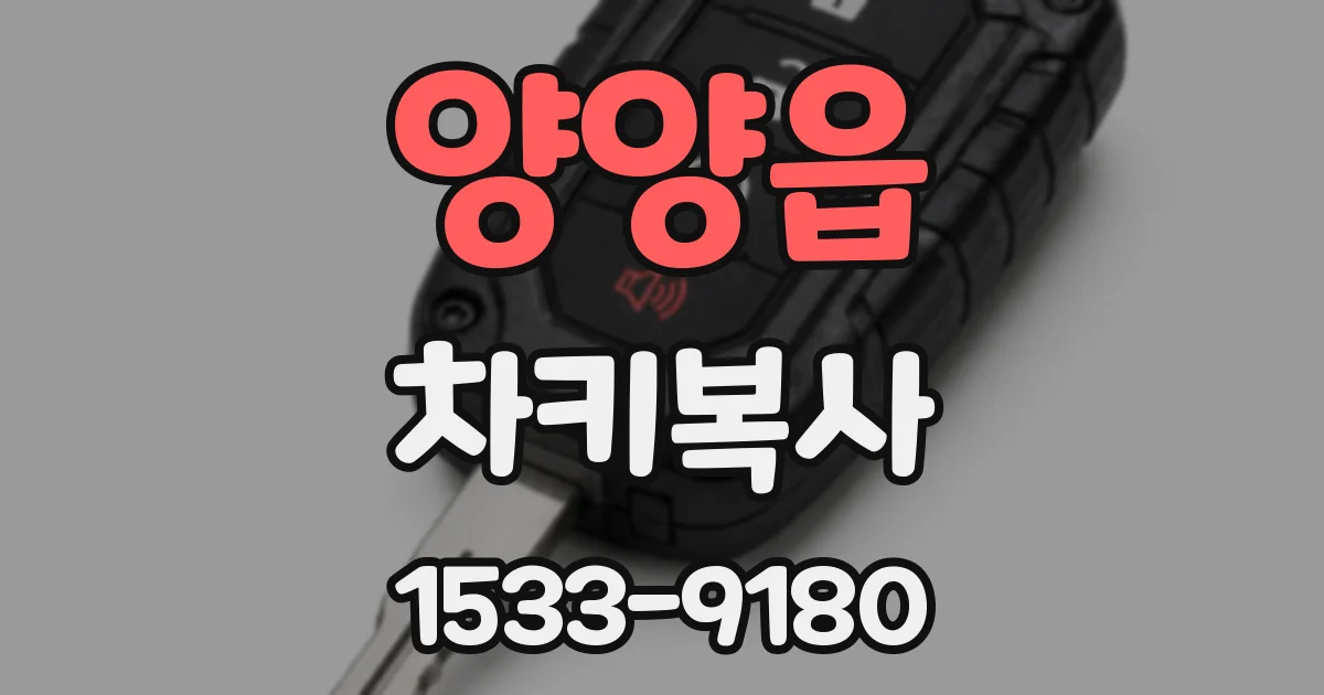 양양읍 차키복사