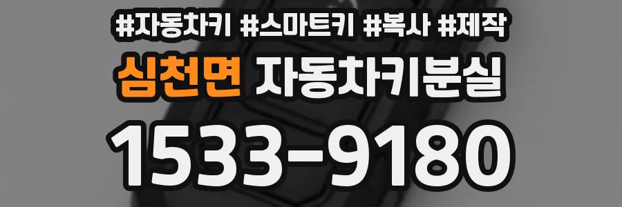 심천면 자동차키분실
