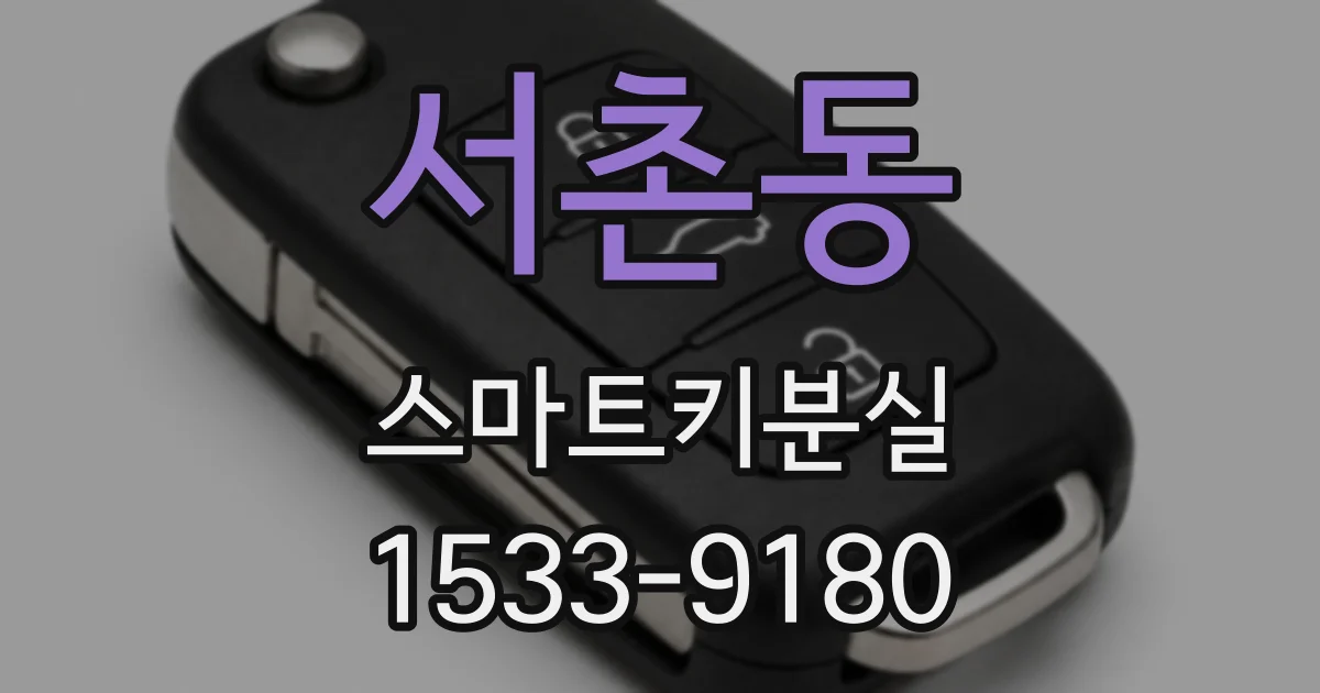 서촌동 스마트키분실