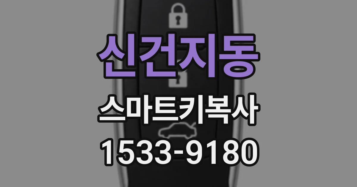 신건지동 스마트키복사