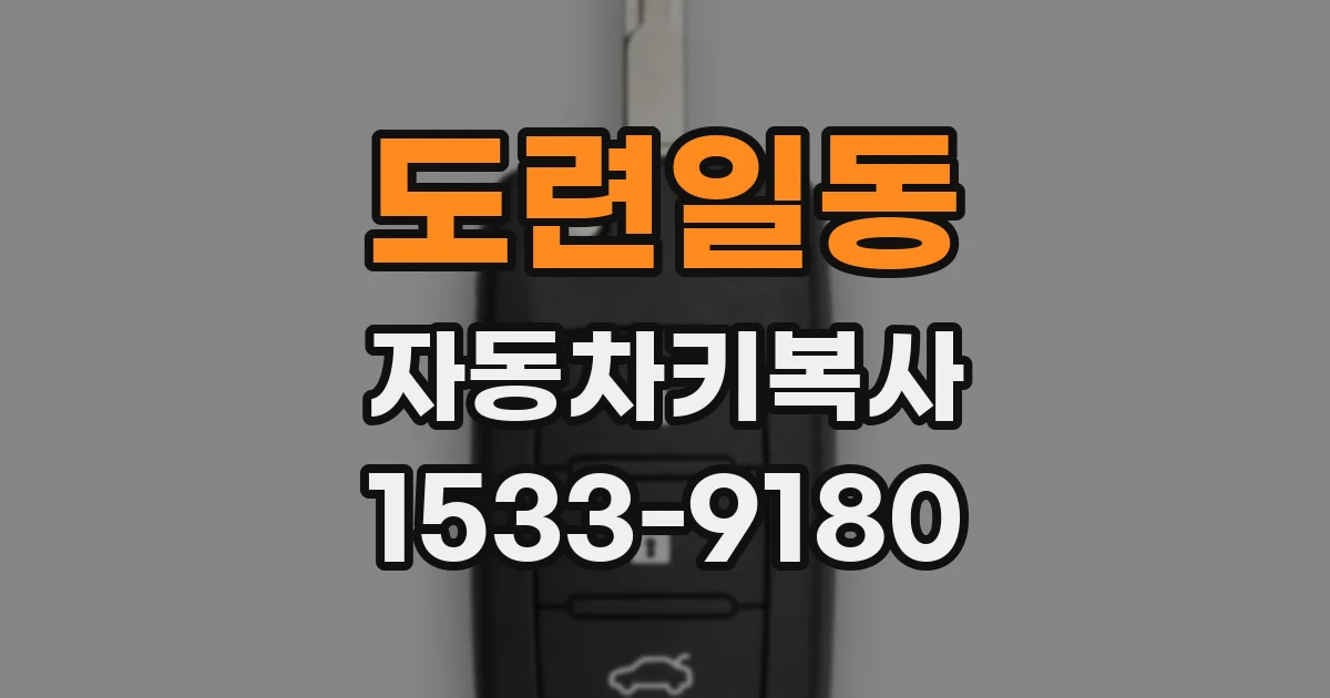 도련일동 자동차키복사