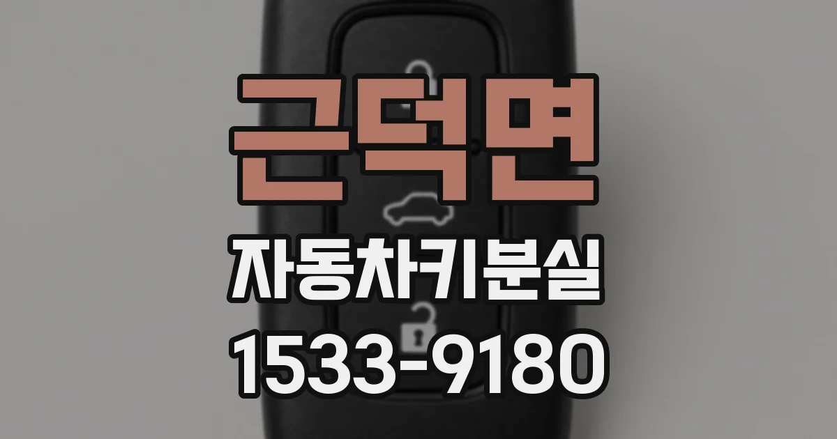 근덕면 자동차키분실