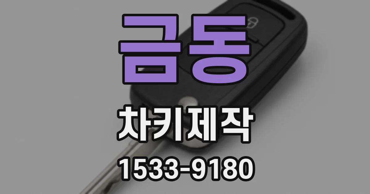 금동 차키제작