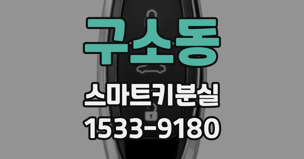 구소동 스마트키분실