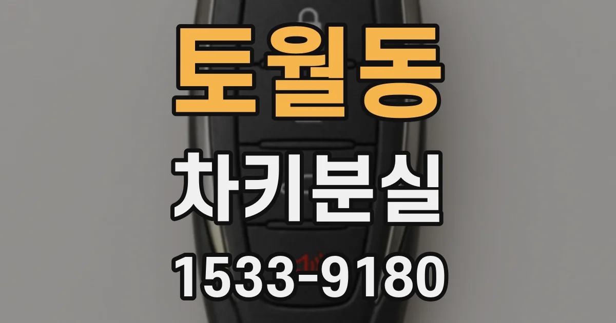 토월동 차키분실