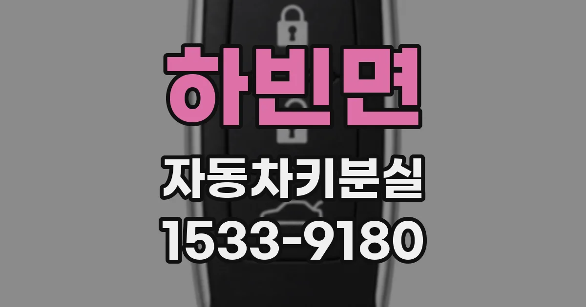 하빈면 자동차키분실