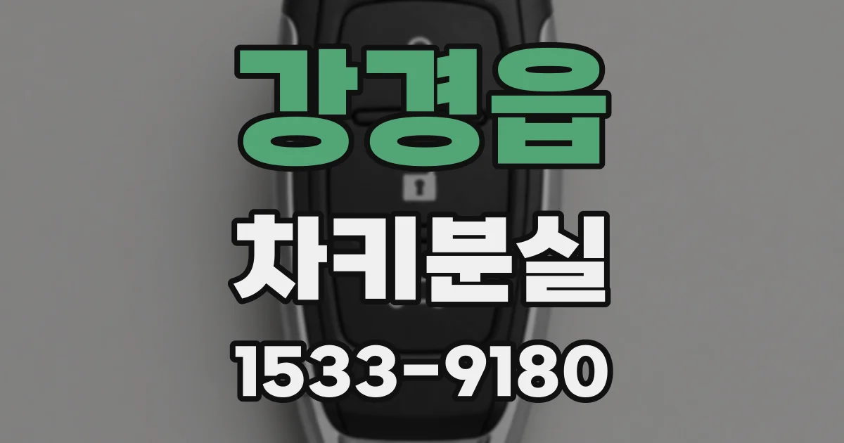 강경읍 차키분실