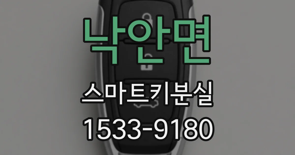낙안면 스마트키분실