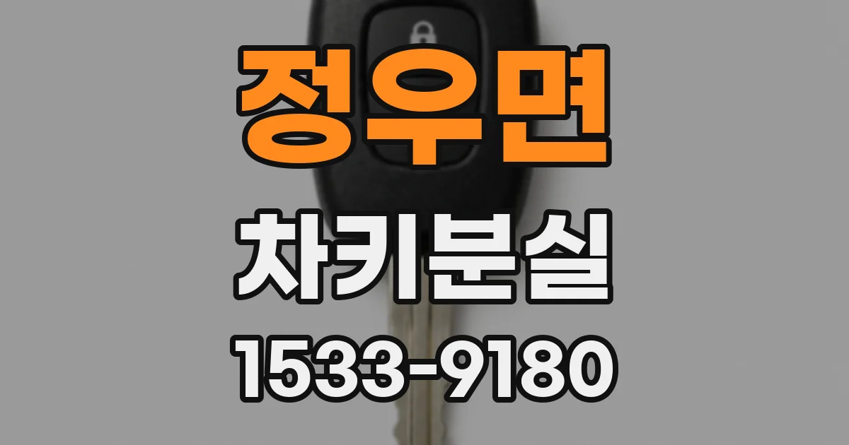 정우면 차키분실