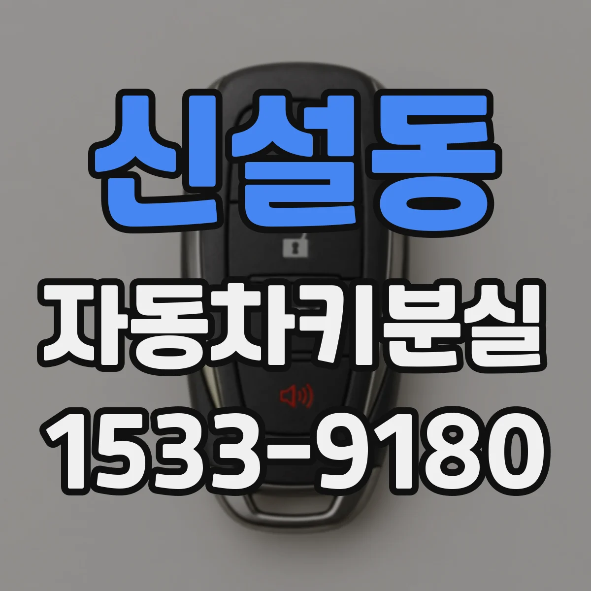 신설동 자동차키분실