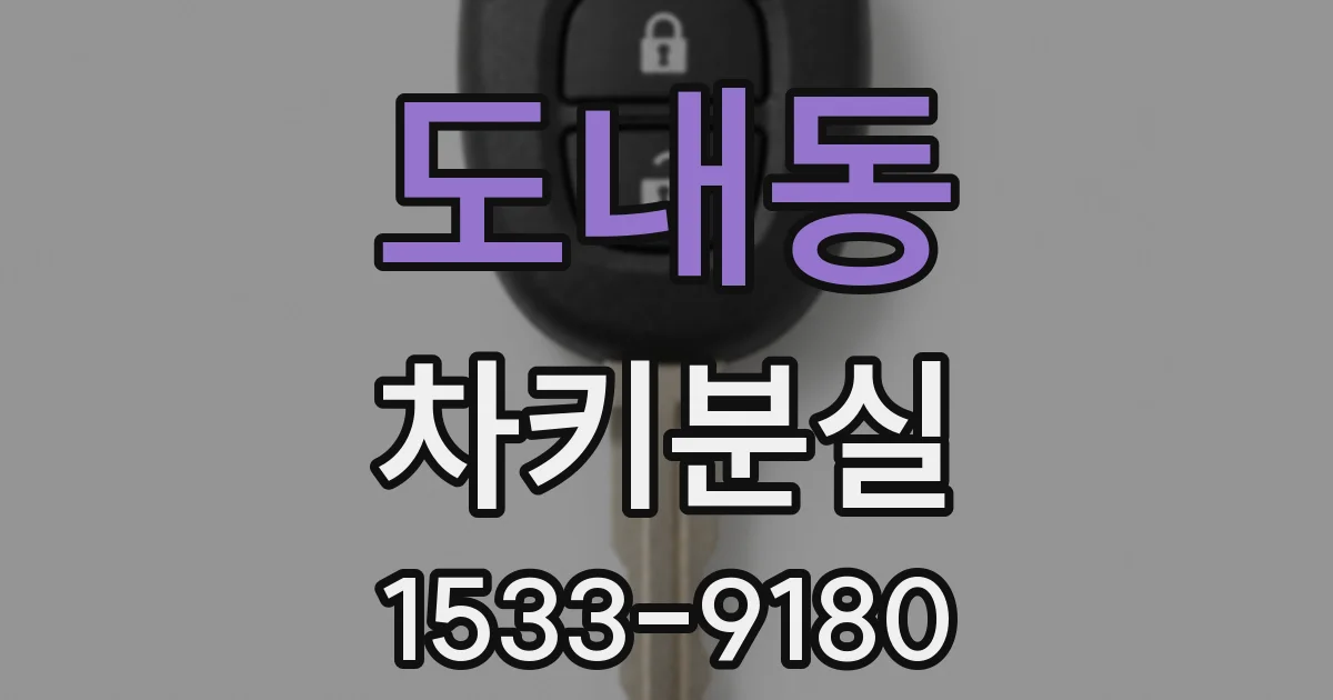 도내동 차키분실