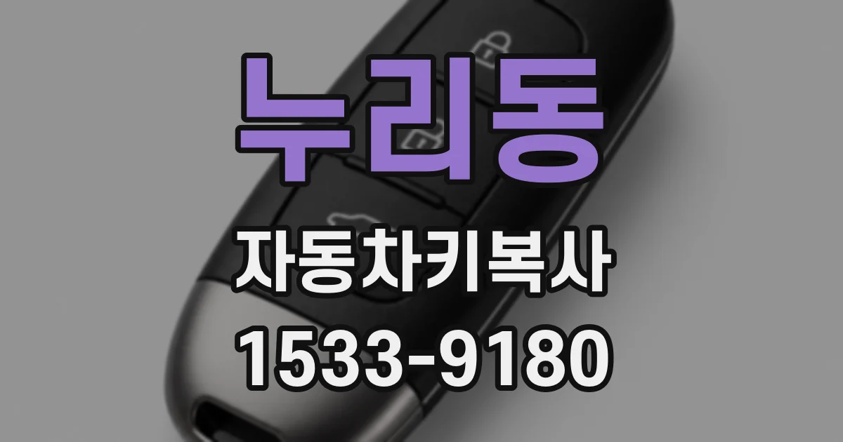 누리동 자동차키복사