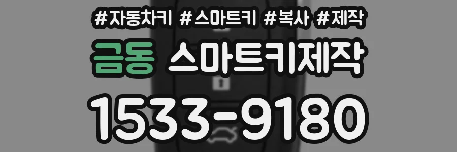 금동 스마트키제작