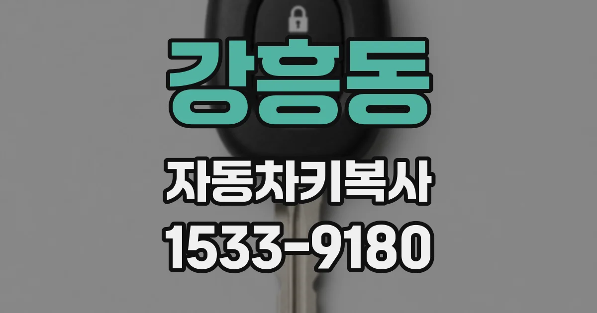 강흥동 자동차키복사
