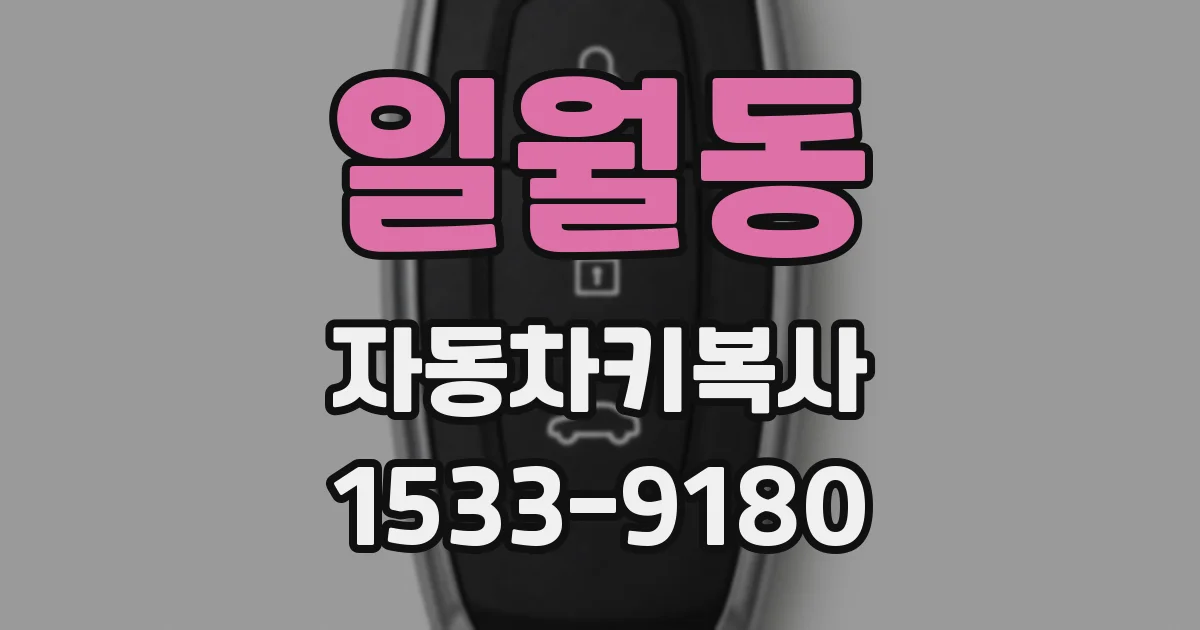 일월동 자동차키복사