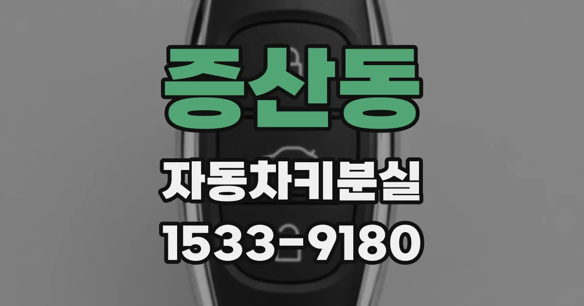 증산동 자동차키분실