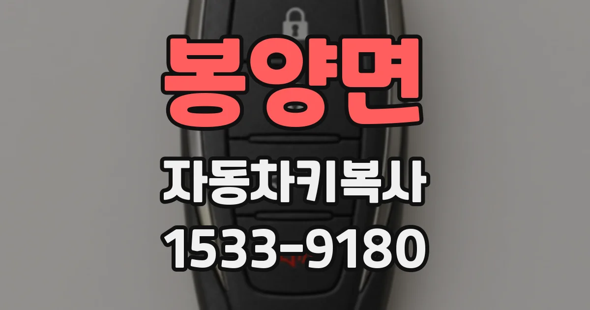 봉양면 자동차키복사