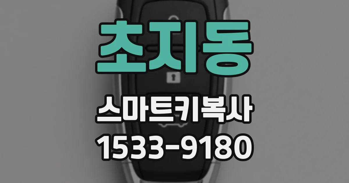 초지동 스마트키복사