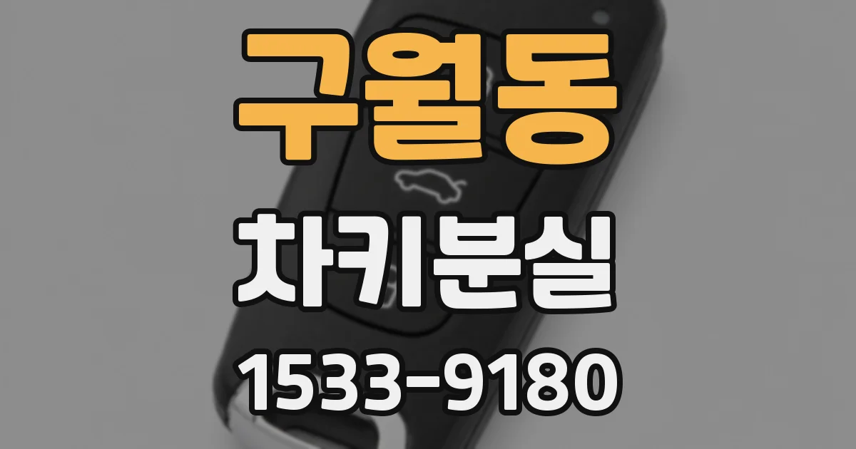 구월동 차키분실