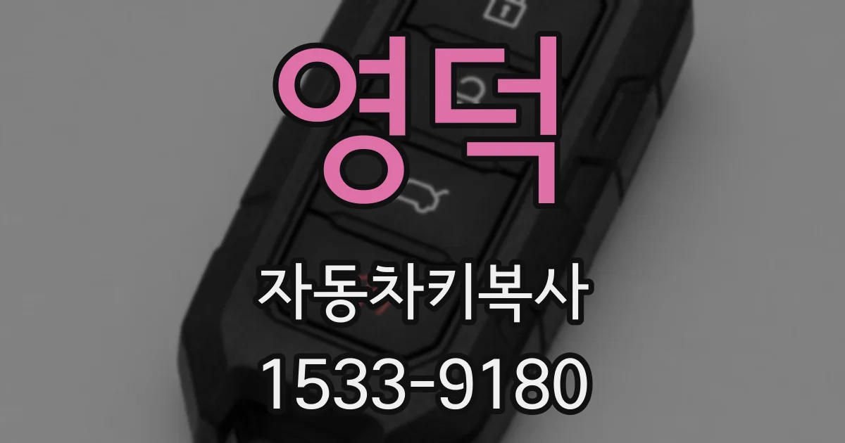 영덕 자동차키복사