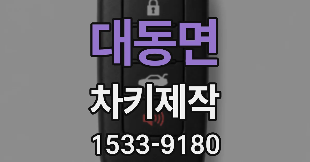 대동면 차키제작