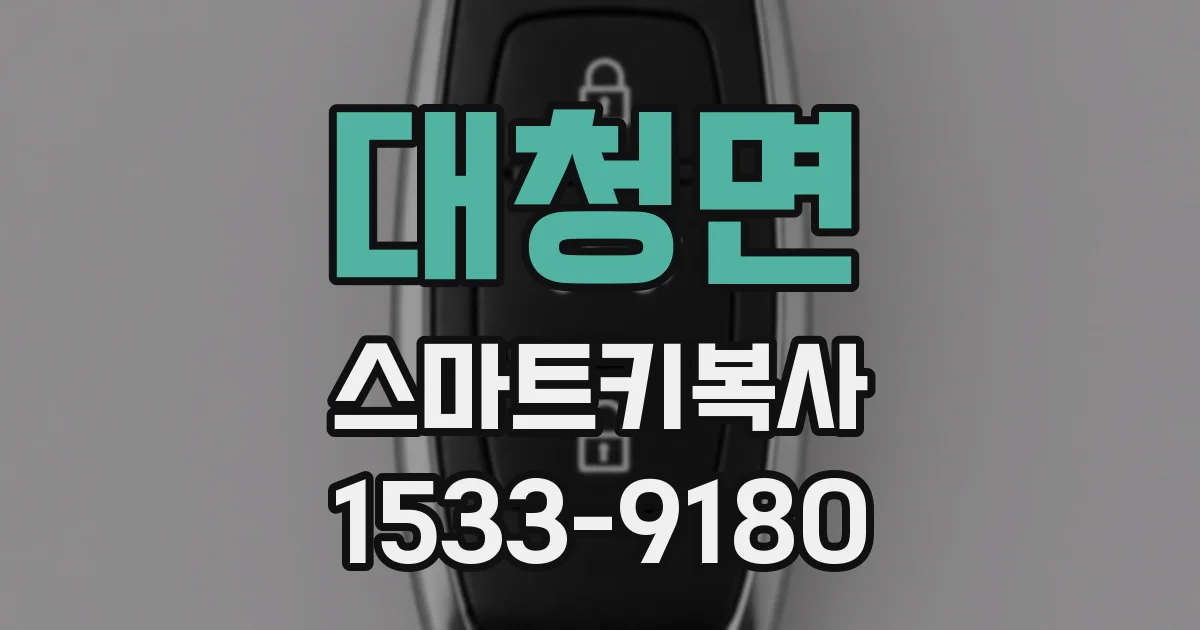 대청면 스마트키복사