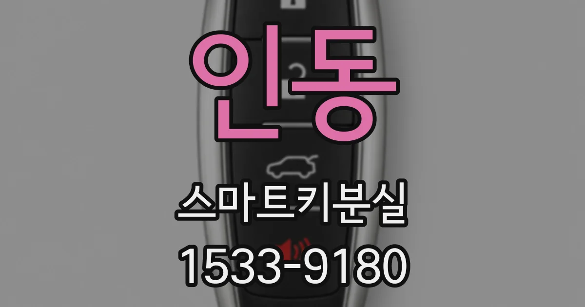 인동 스마트키분실