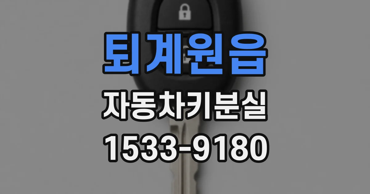 퇴계원읍 자동차키분실