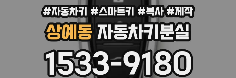 상예동 자동차키분실