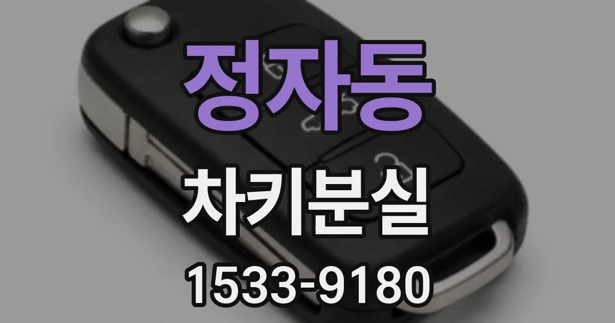 정자동 차키분실