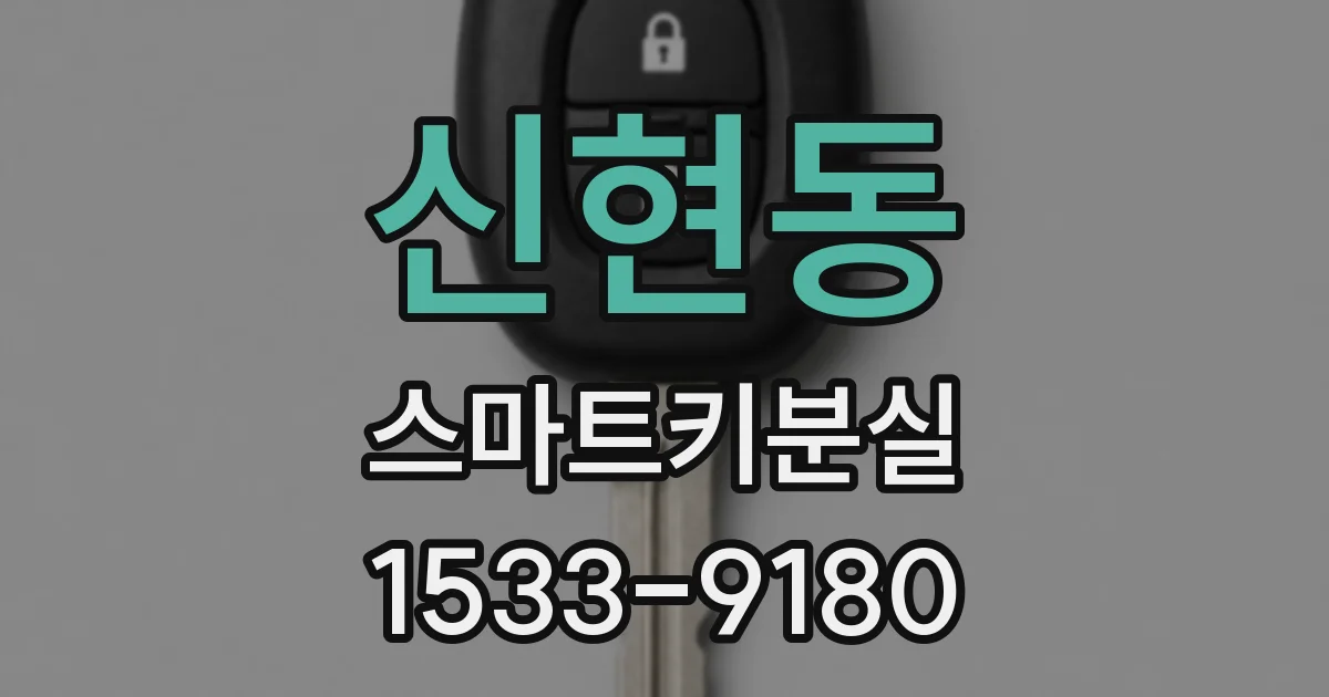 신현동 스마트키분실