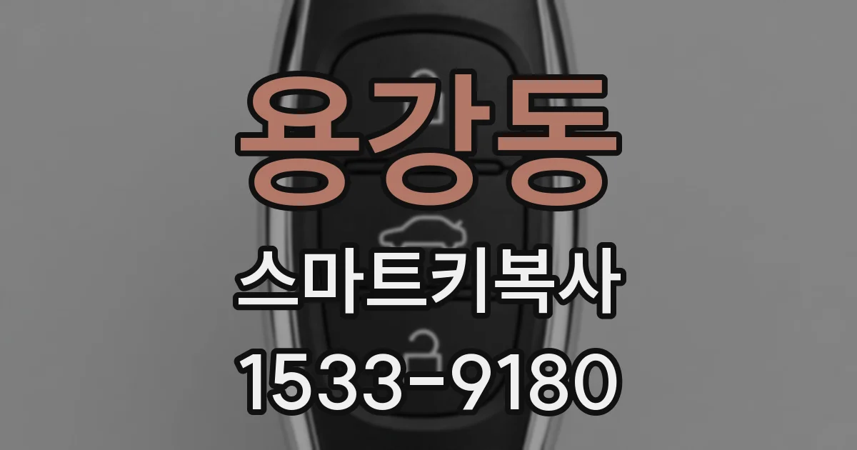 용강동 스마트키복사