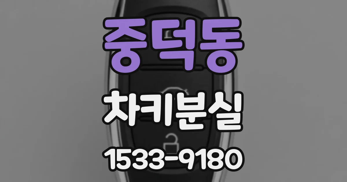 중덕동 차키분실