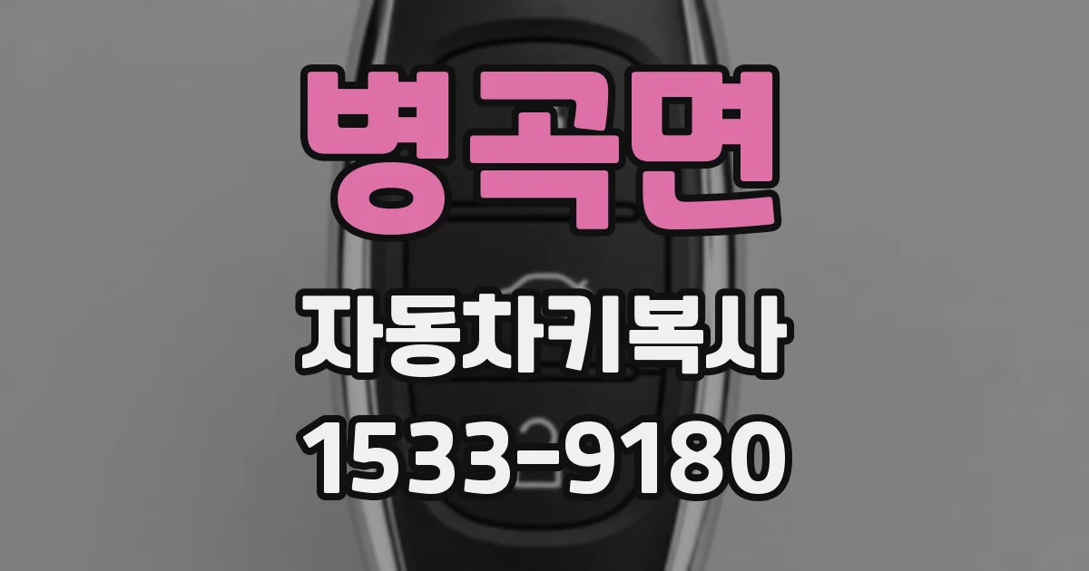 병곡면 자동차키복사
