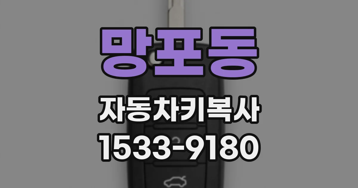 망포동 자동차키복사