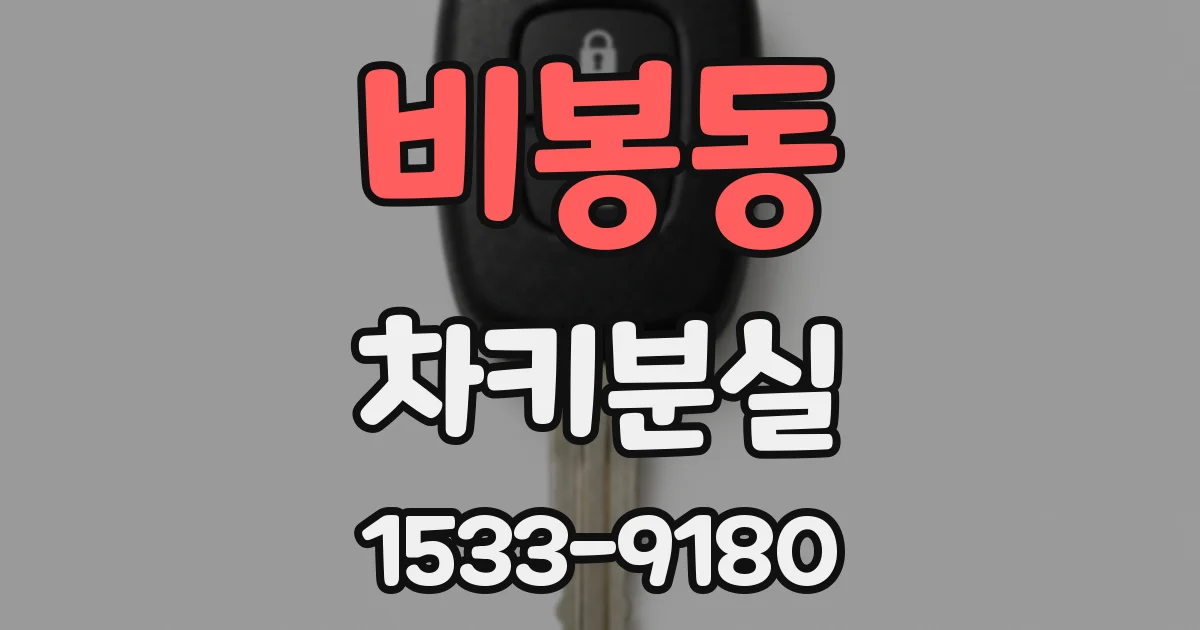 비봉동 차키분실