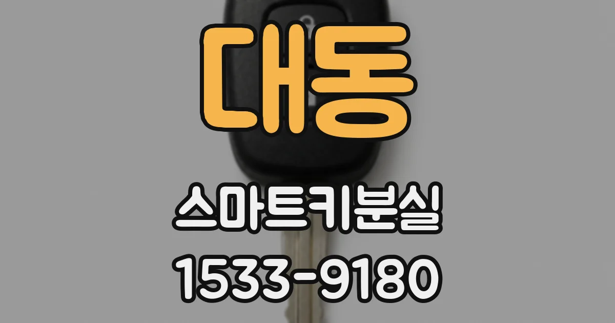 대동 스마트키분실