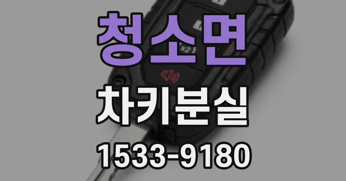 청소면 차키분실