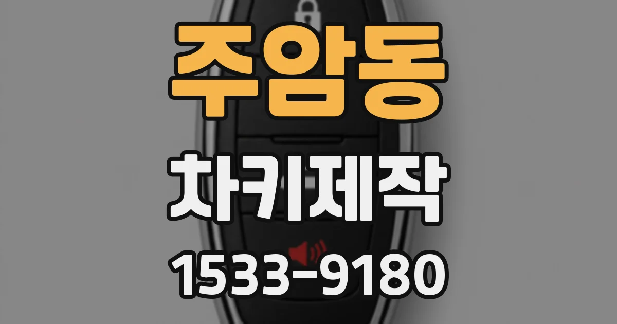 주암동 차키제작