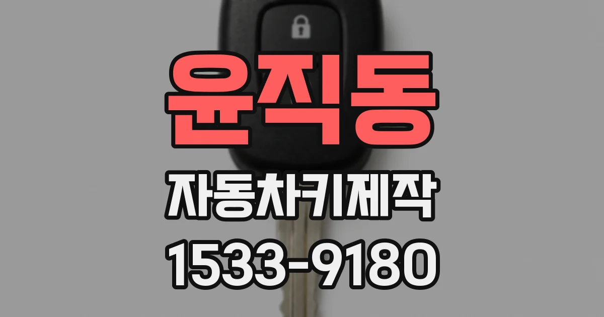 윤직동 자동차키제작