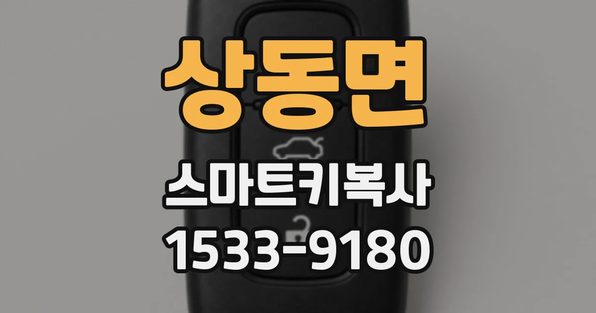 상동면 스마트키복사