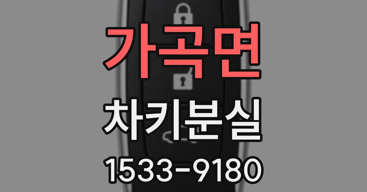 가곡면 차키분실