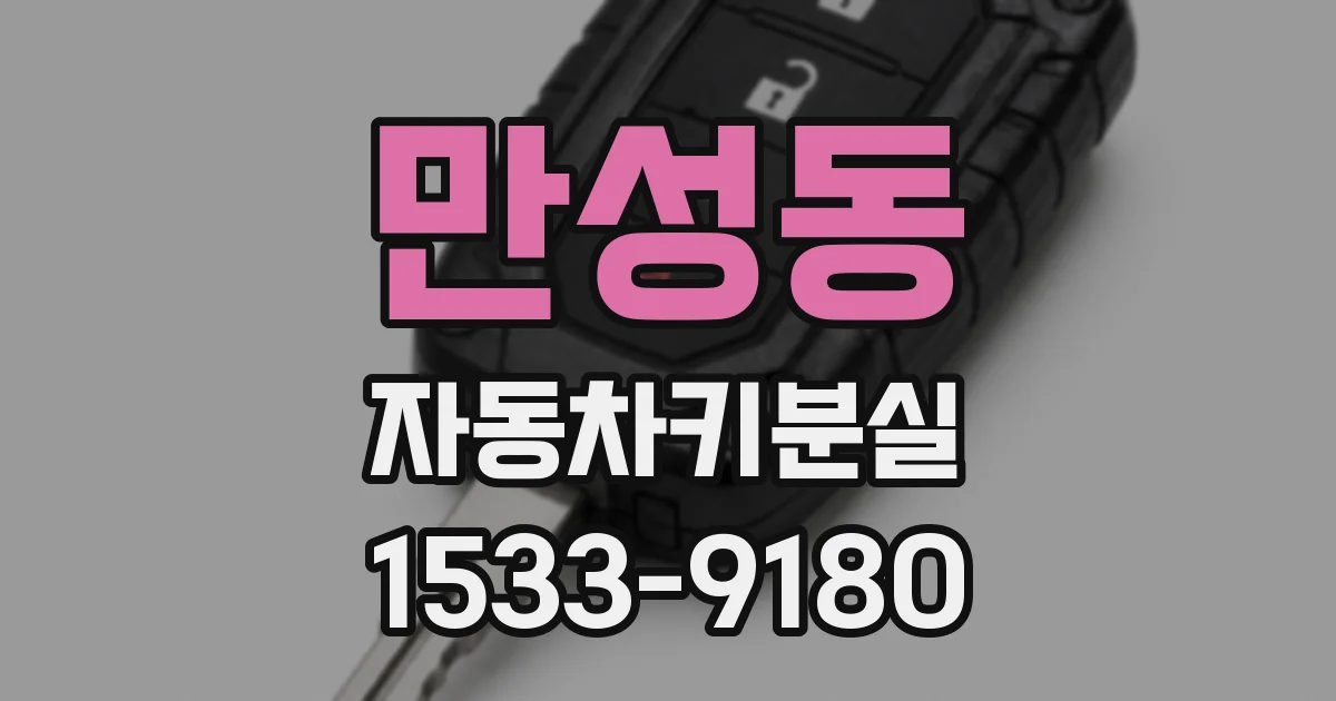만성동 자동차키분실