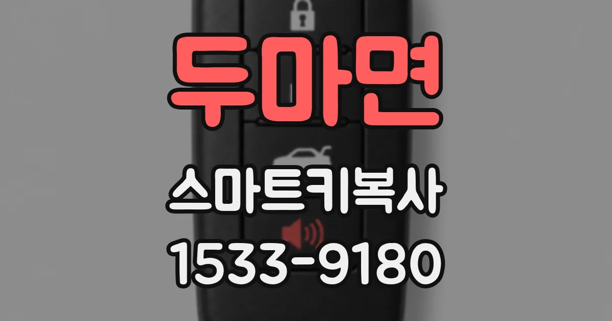 두마면 스마트키복사