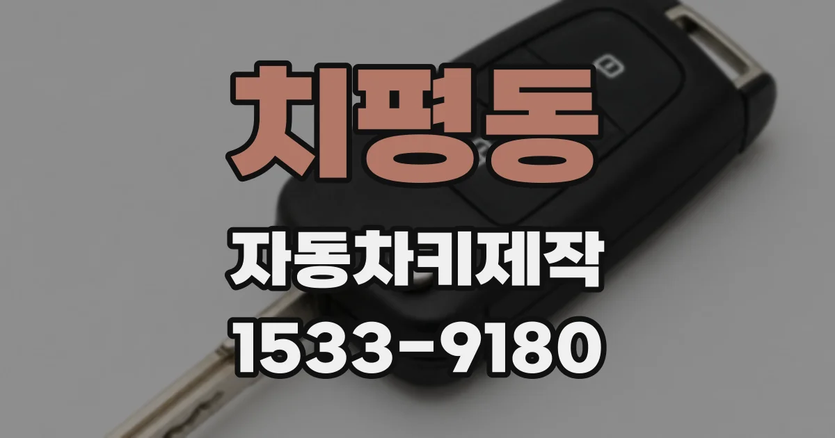 치평동 자동차키제작